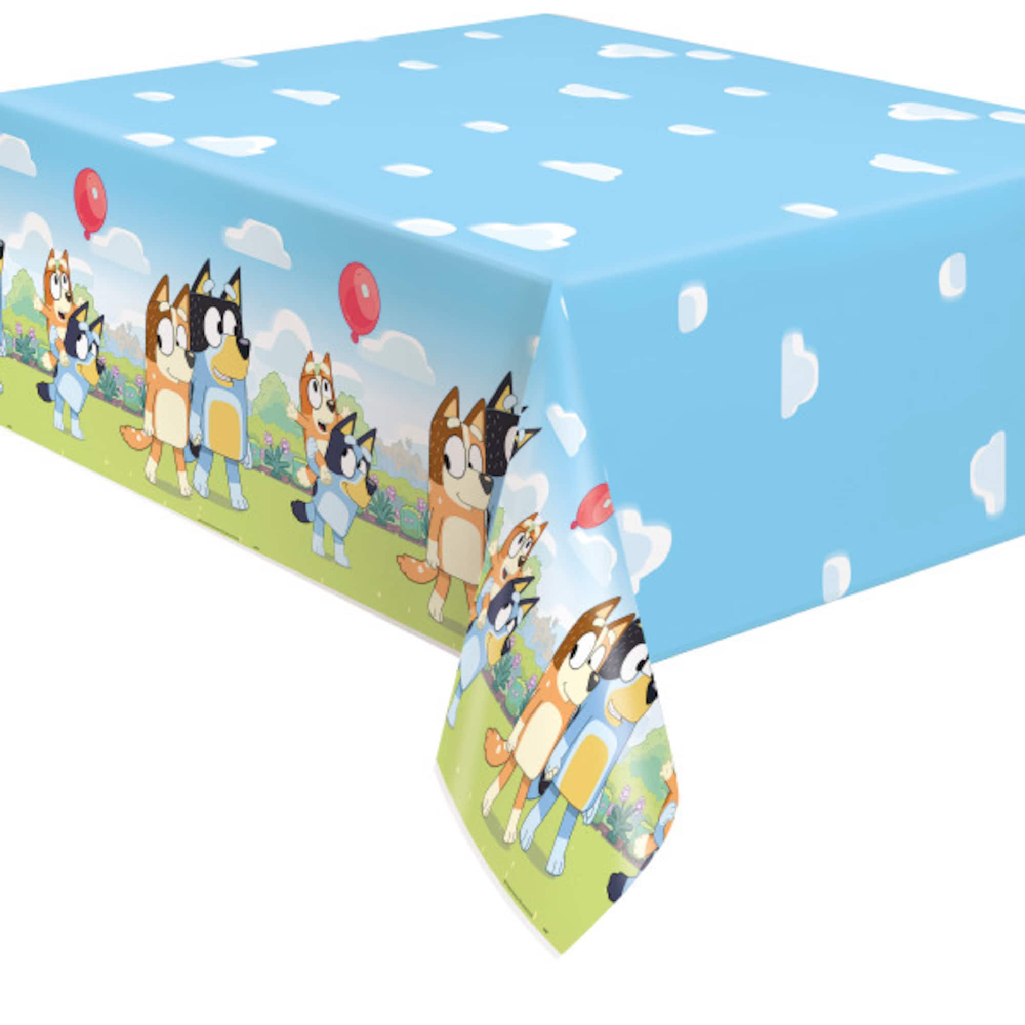 54" x 84" Bluey Plastic Table Cover